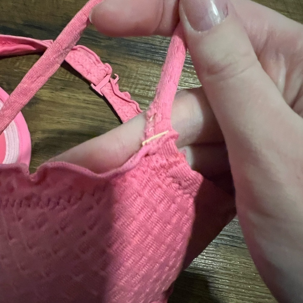 34B Coco Rave pink halter underwire Nixie Bandeau bikini top swimwear - Picture 7 of 8